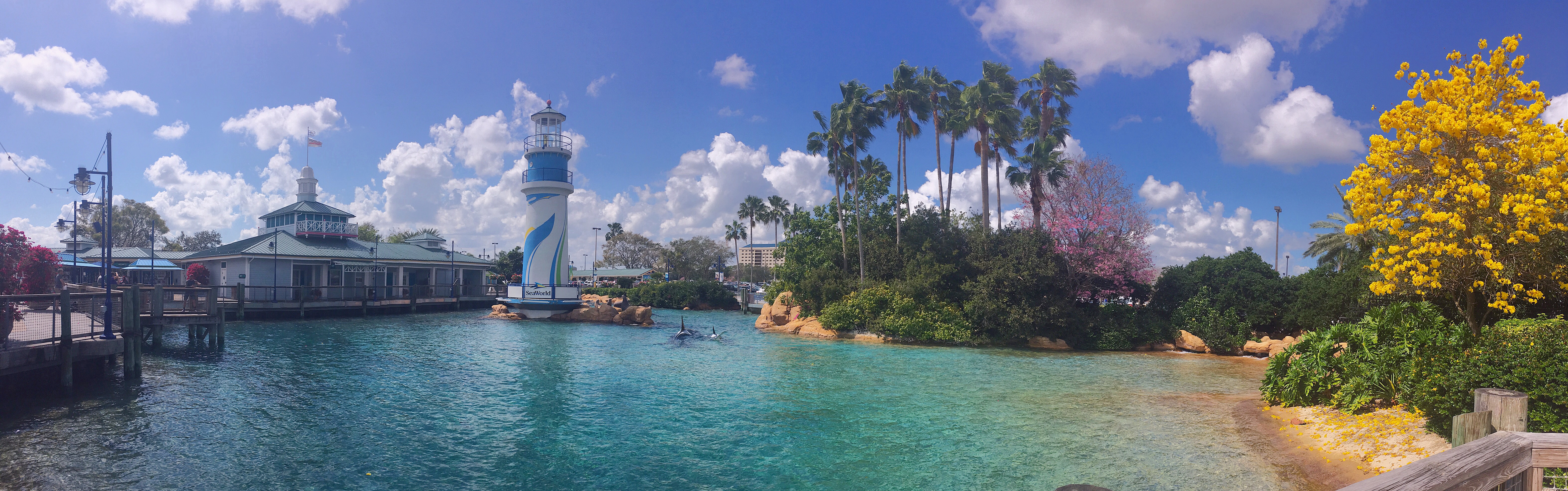 Entrance area of SeaWorld Orlando